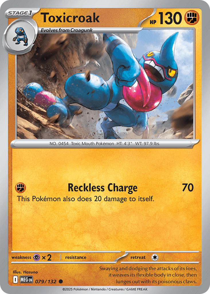 Toxicroak Pokémon card