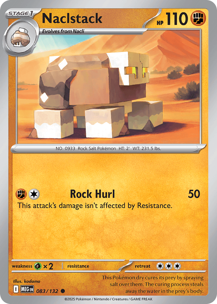 Naclstack Pokémon card