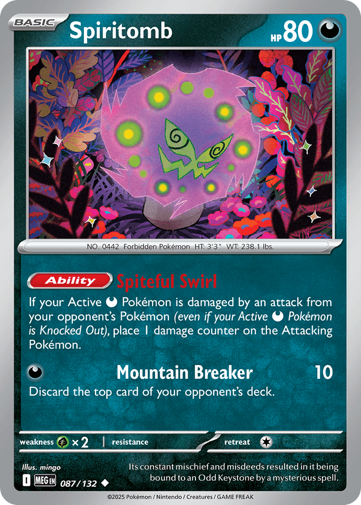 Spiritomb Pokémon card