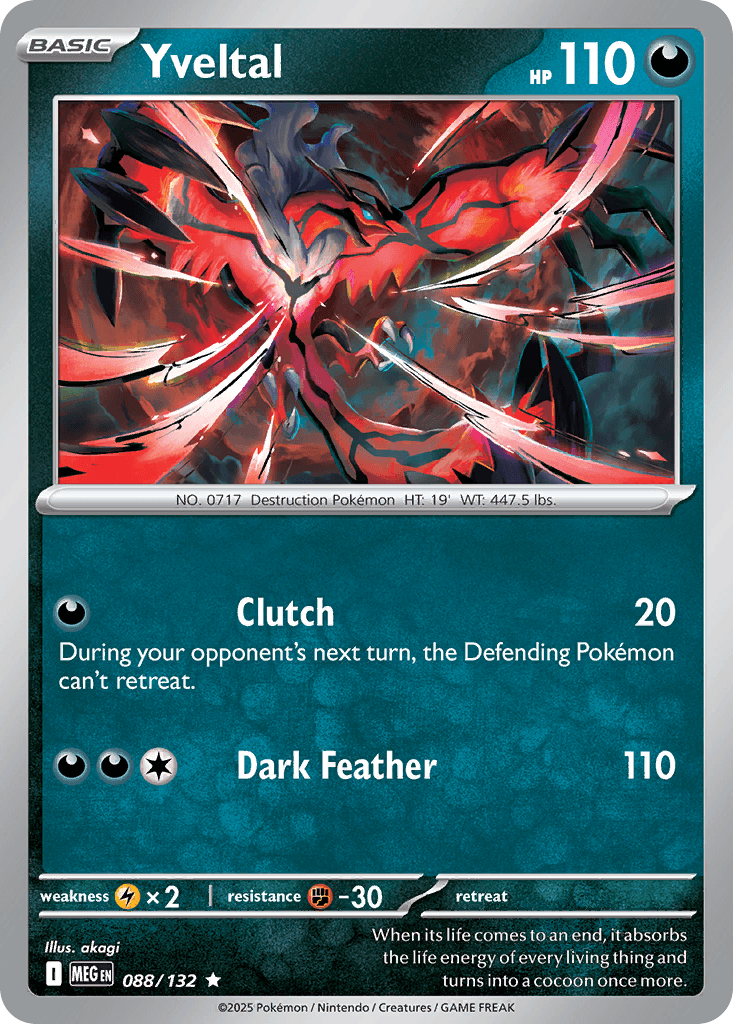 Yveltal Pokémon card