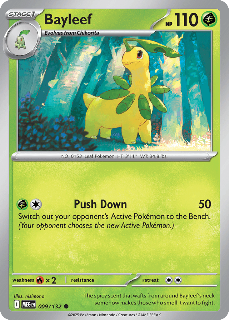 Bayleef Pokémon card