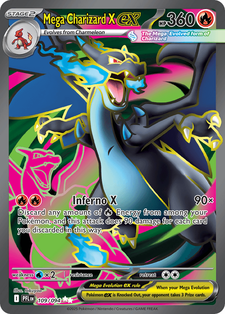 Mega Charizard X ex — Fire type