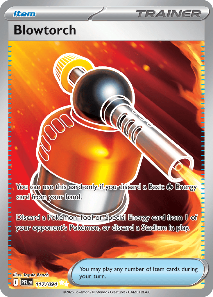 Blowtorch Pokémon card