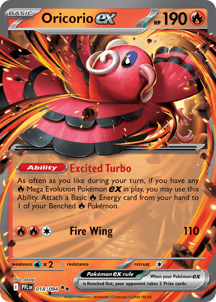 Oricorio ex — Fire type