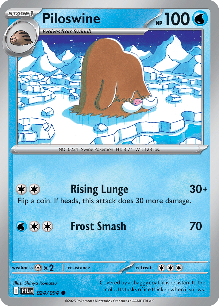 Piloswine — Water type