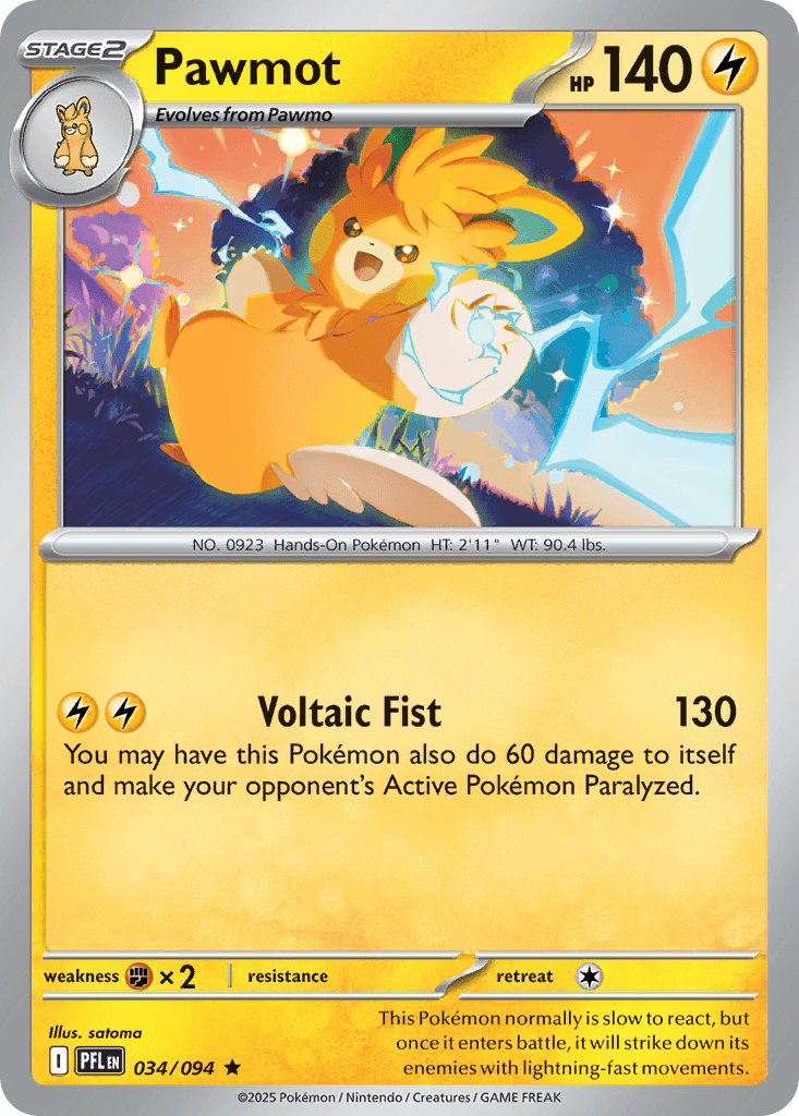 Pawmot — Lightning type
