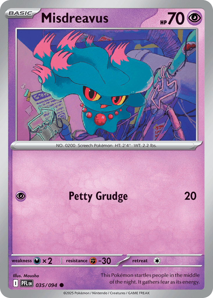 Misdreavus Pokémon card