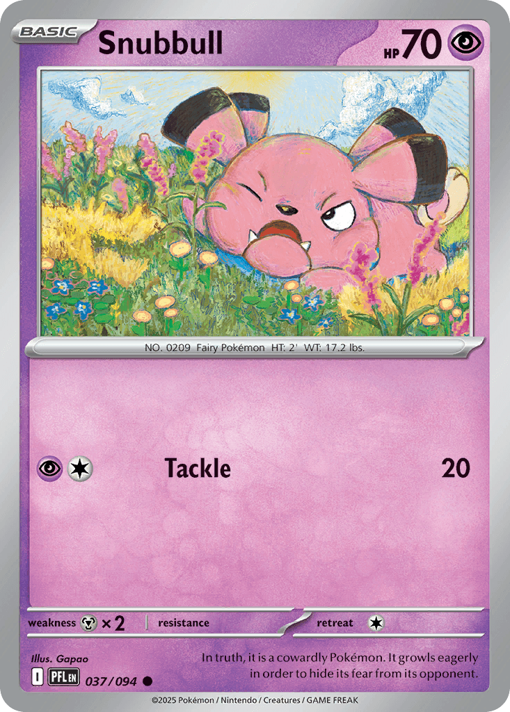 Snubbull Pokémon card