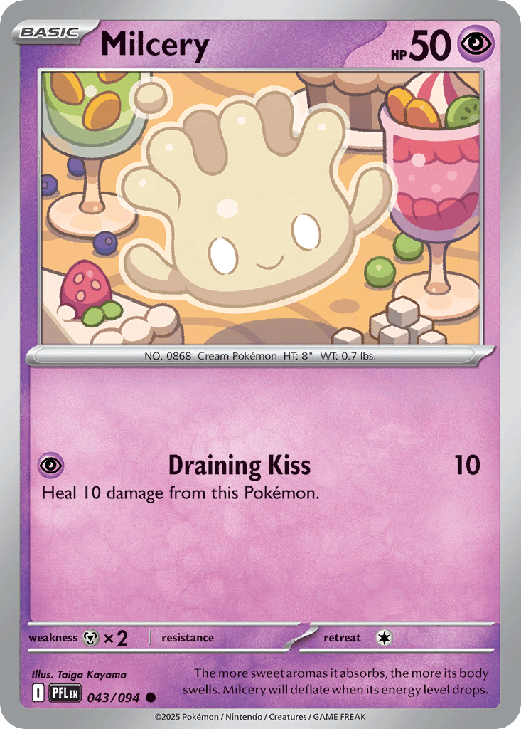 Milcery Pokémon card