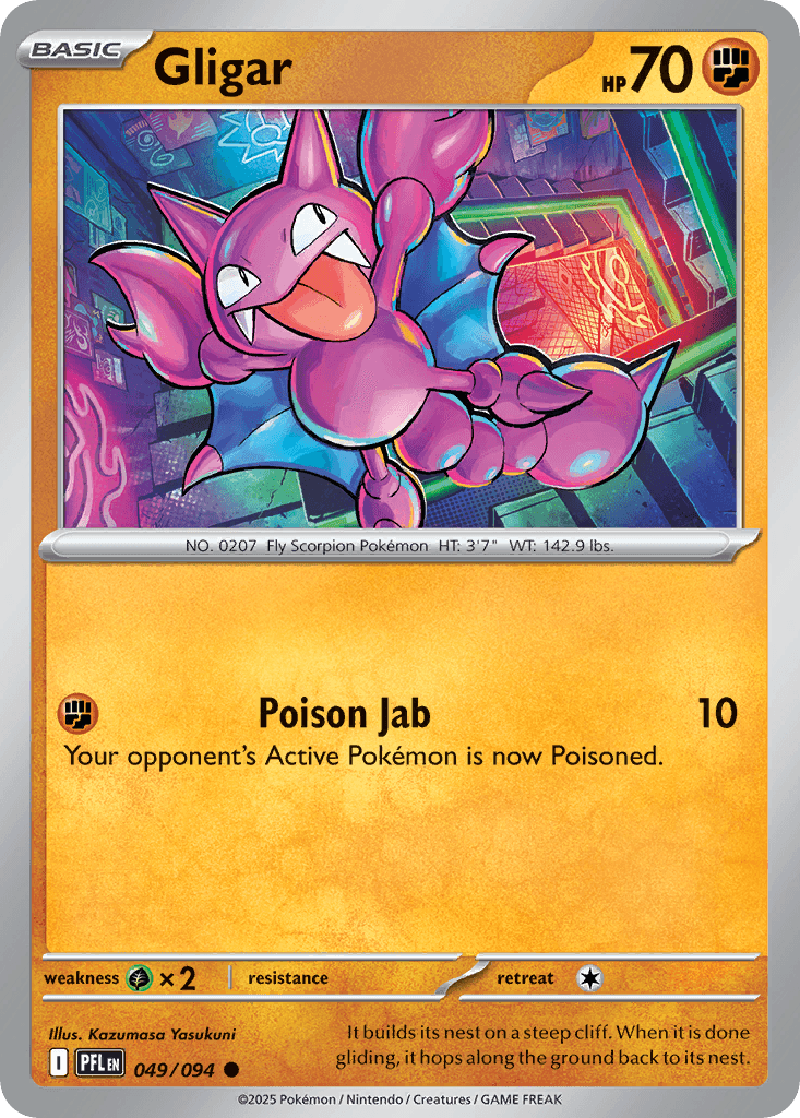 Gligar Pokémon card