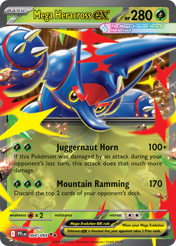 Mega Heracross ex — Grass type