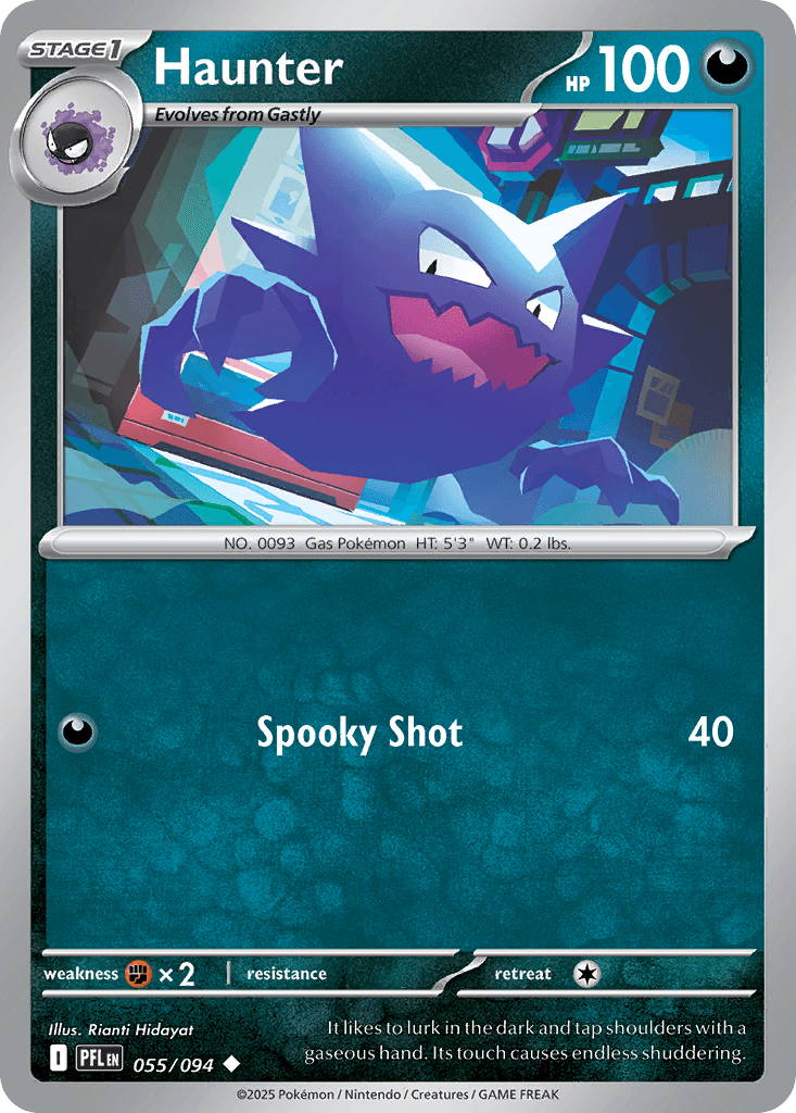 Haunter Pokémon card