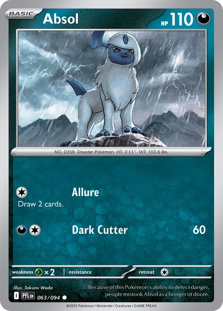 Absol Pokémon card