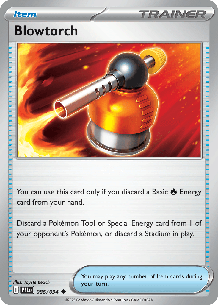 Blowtorch Pokémon card