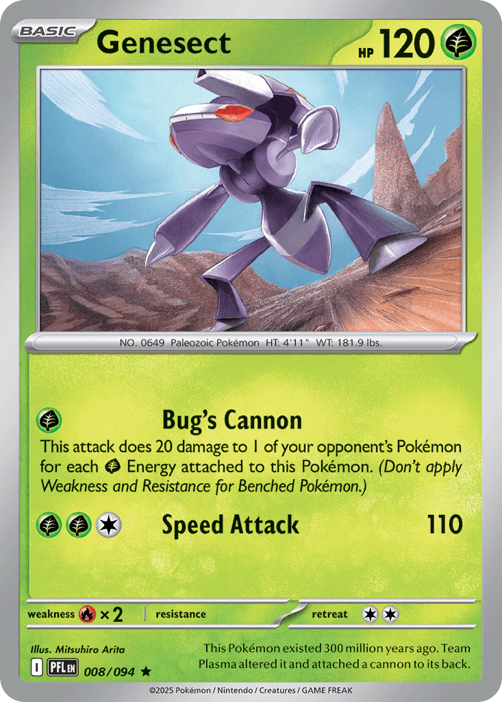 Genesect — Grass type