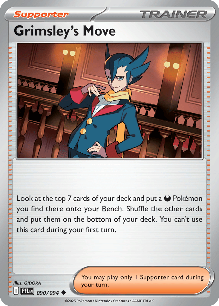 Grimsley's Move Pokémon card