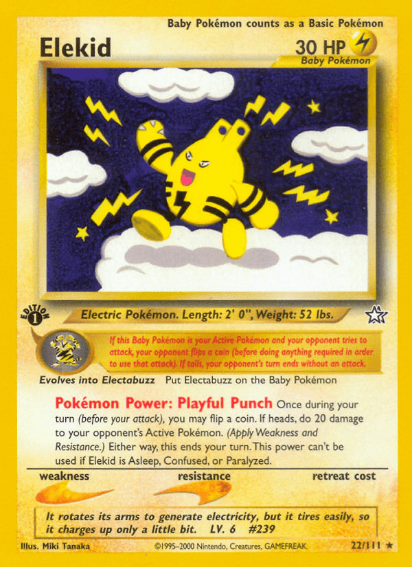 Elekid Pokémon card