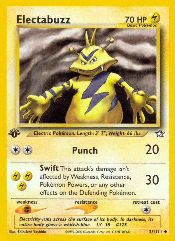 Electabuzz Pokémon card