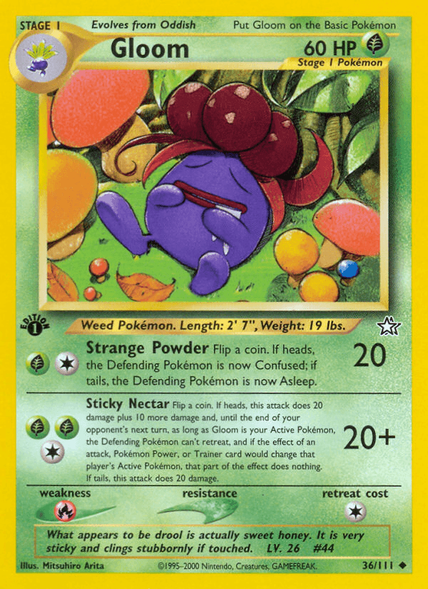 Gloom Pokémon card