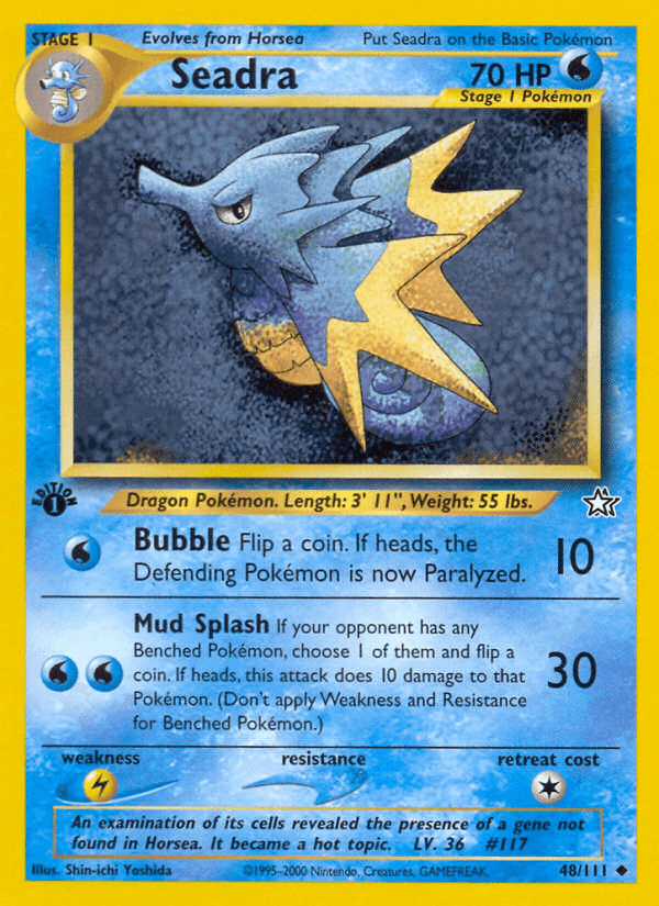 Seadra Pokémon card
