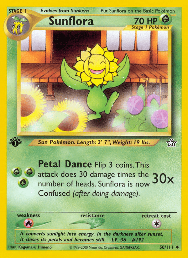 Sunflora Pokémon card