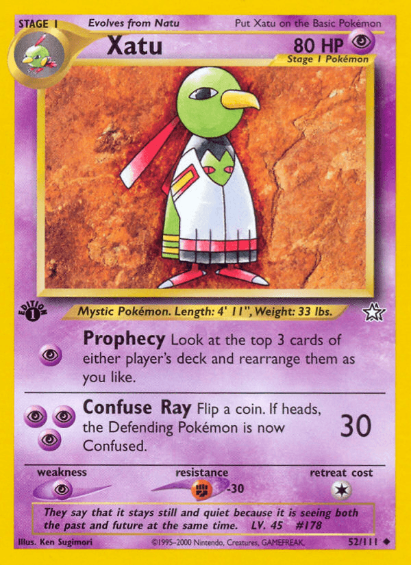 Xatu Pokémon card