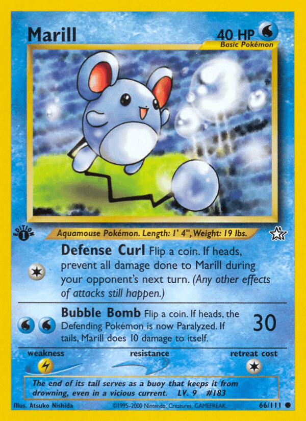Marill Pokémon card