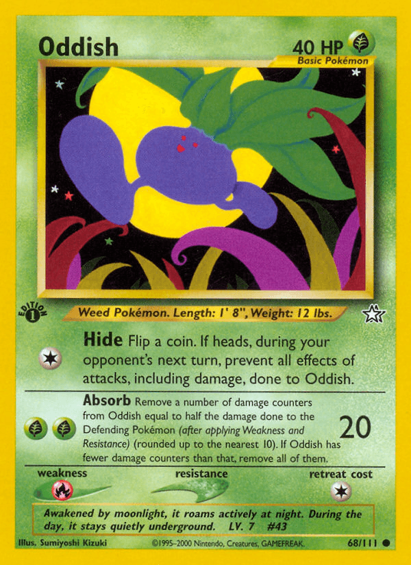 Oddish Pokémon card