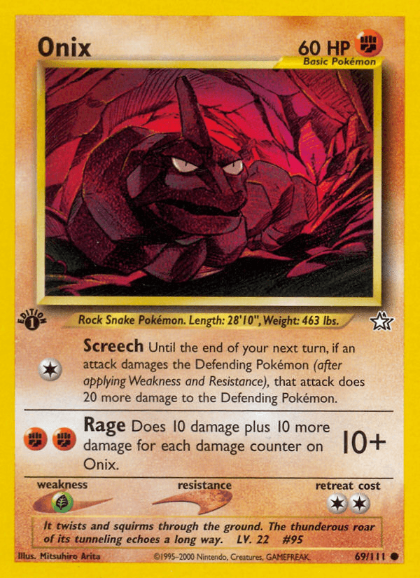 Onix Pokémon card