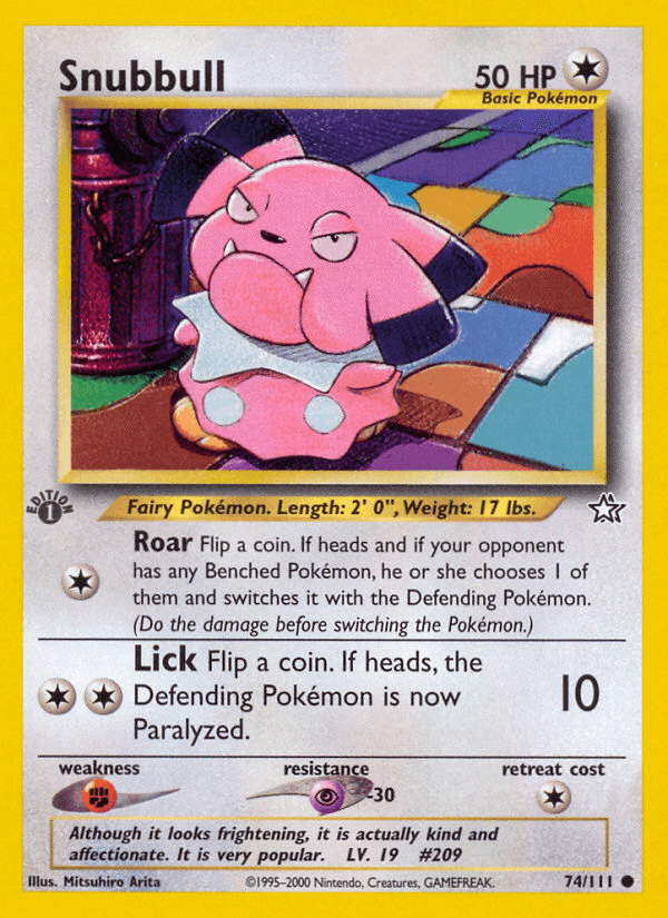 Snubbull Pokémon card
