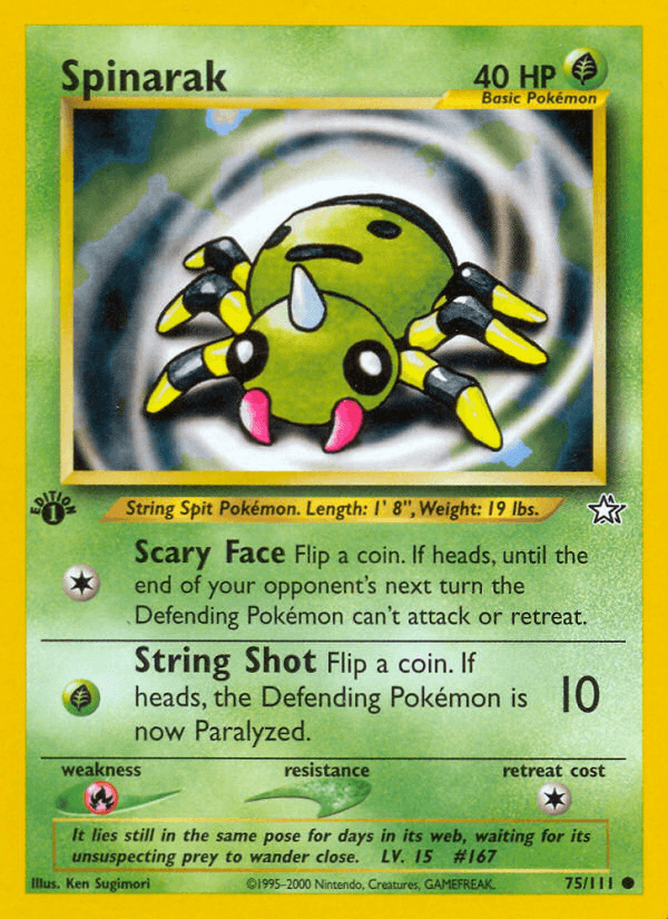 Spinarak Pokémon card