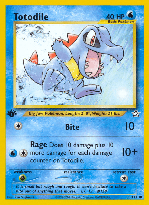 Totodile Pokémon card