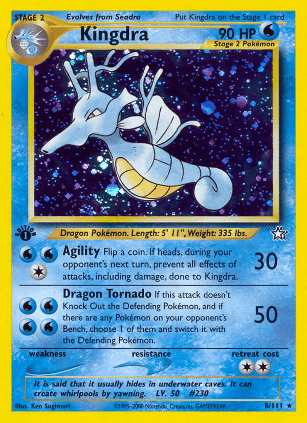 Kingdra Pokémon card