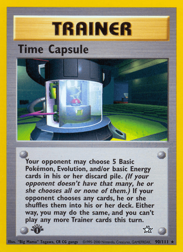 Time Capsule Pokémon card