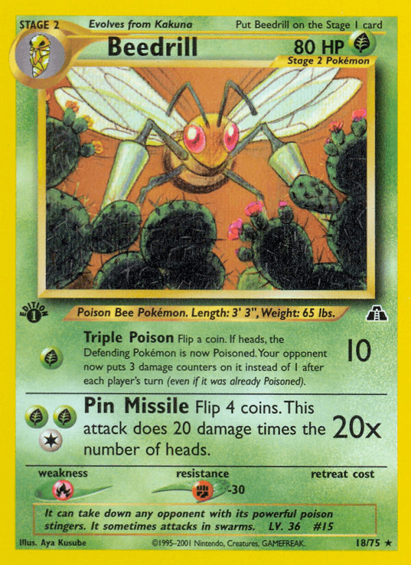 Beedrill Pokémon card