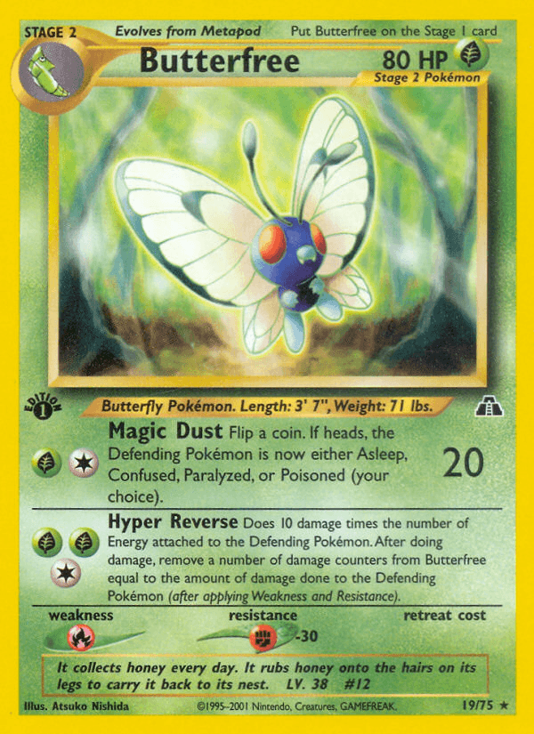 Butterfree Pokémon card