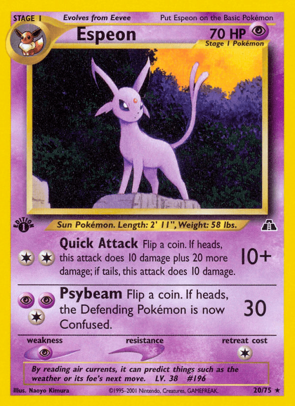 Espeon from Neo Discovery