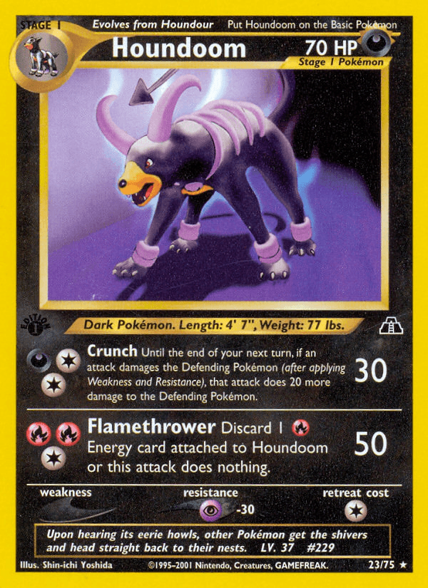 Houndoom Pokémon card