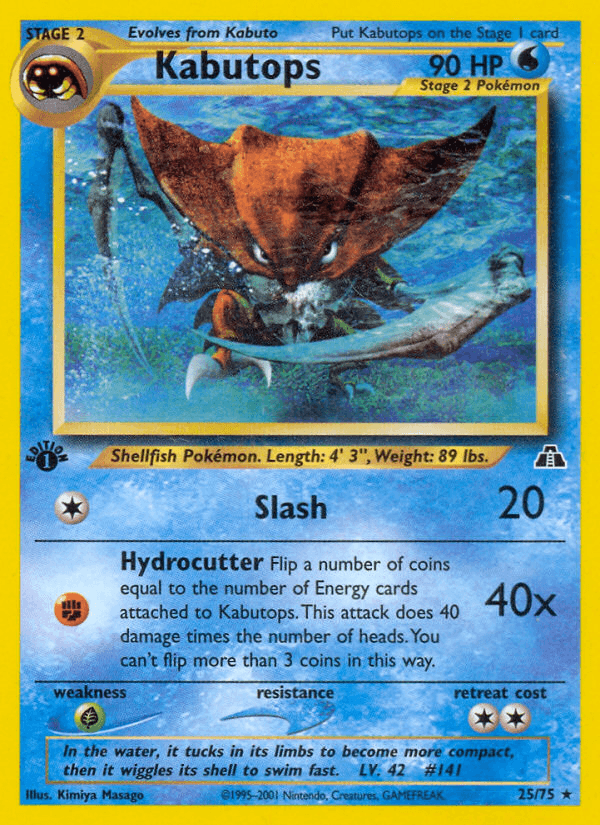 Kabutops Pokémon card