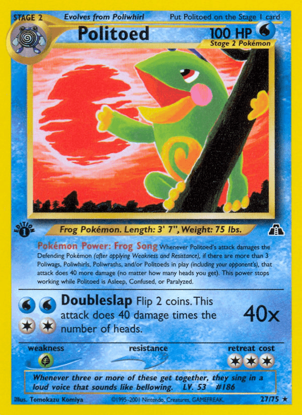 Politoed Pokémon card