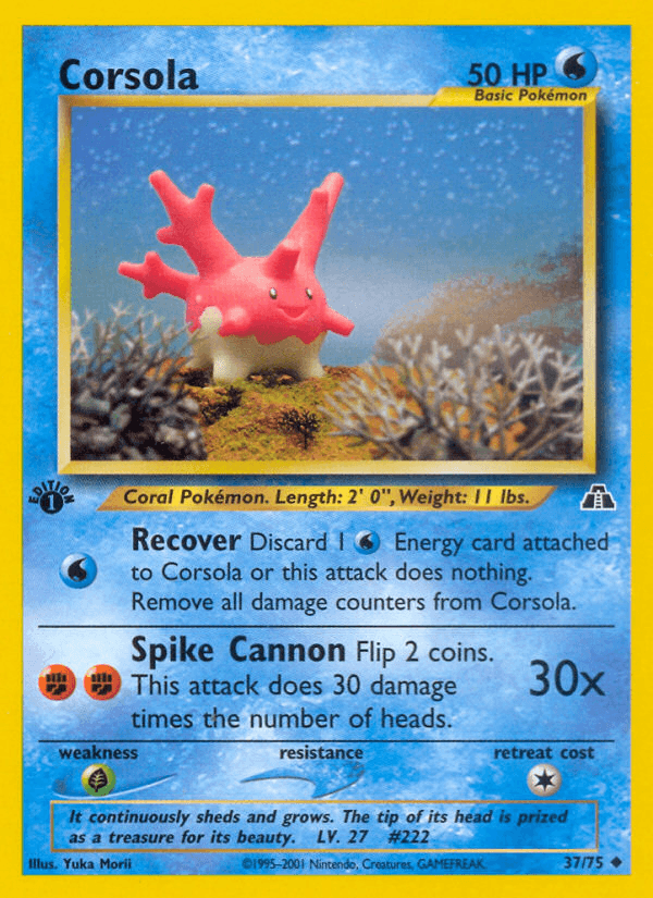 Corsola Pokémon card