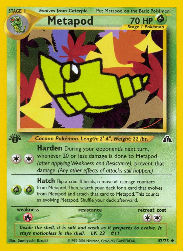 Metapod Pokémon card