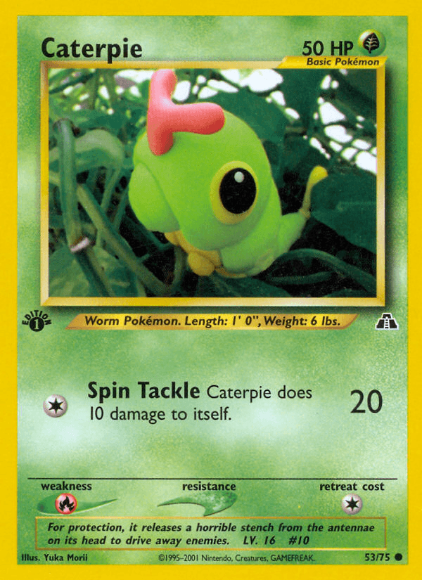 Caterpie Pokémon card