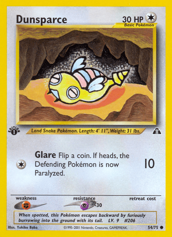 Dunsparce Pokémon card