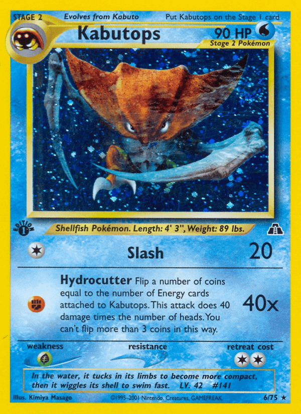 Kabutops Pokémon card