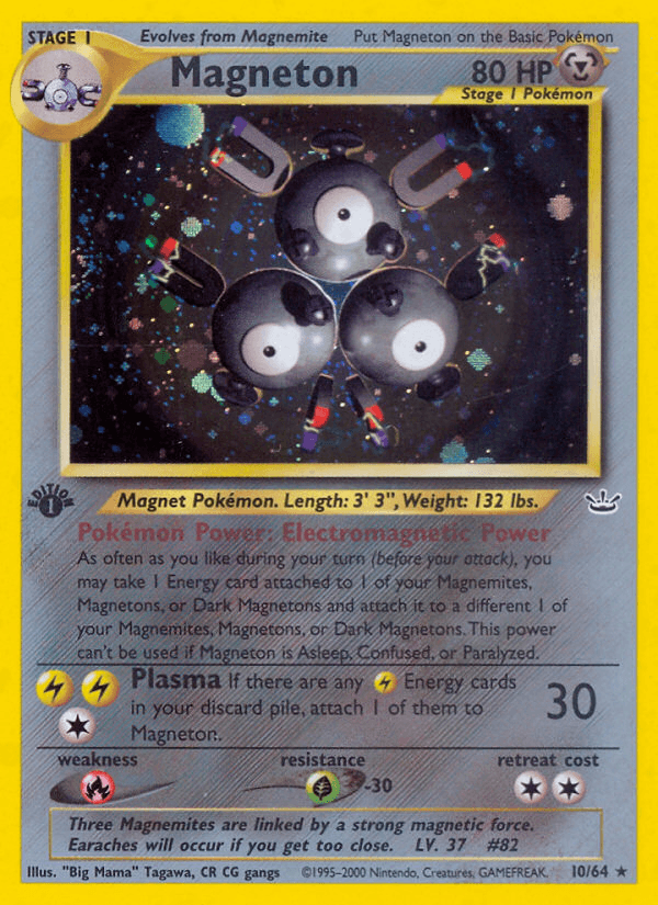 Magneton Pokémon card