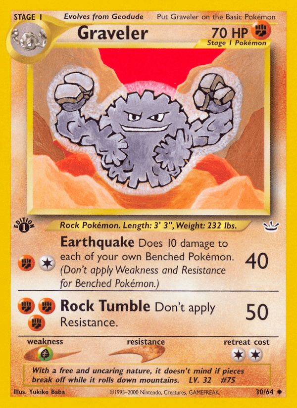 Graveler Pokémon card