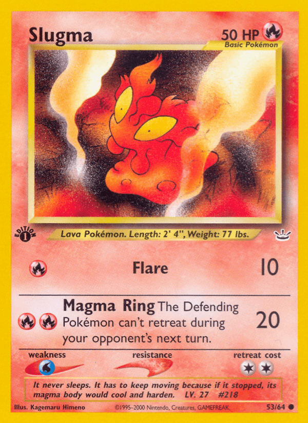 Slugma Pokémon card