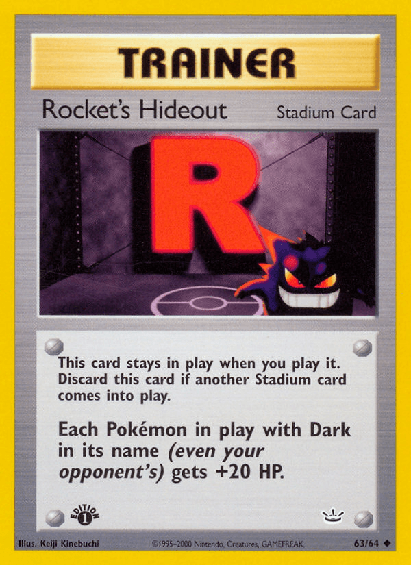 Rocket's Hideout Pokémon card