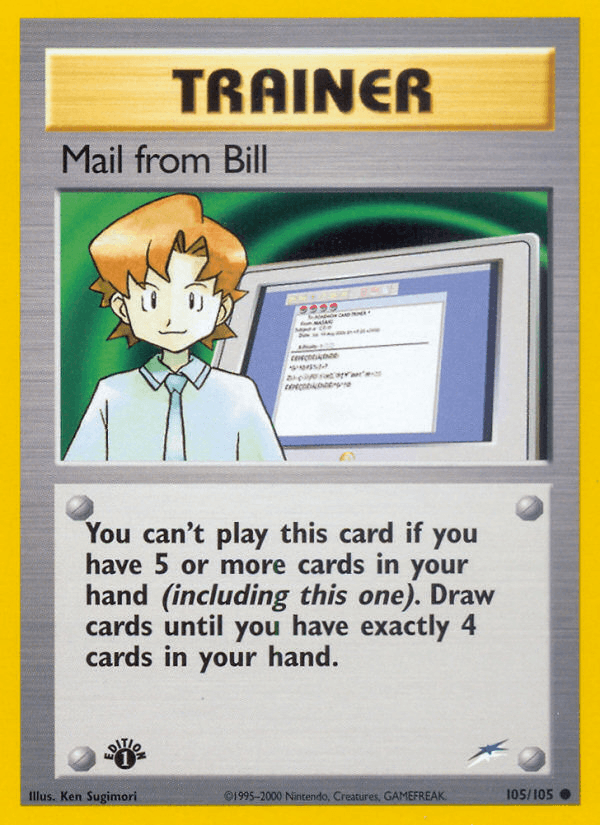 Mail from Bill Pokémon card